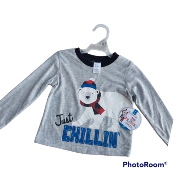 3 Piece-Dino Member's Mark Children's long Sleeve Pajama Set - Picture 3 of 9